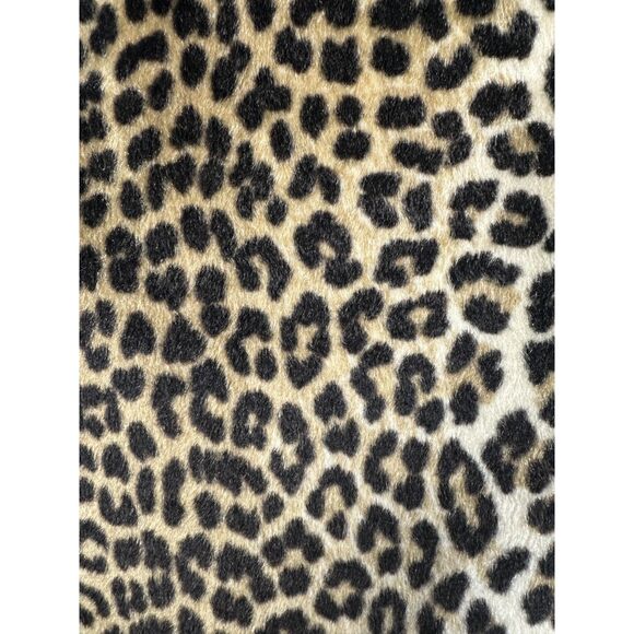 Vintage 1960s Kilimanjaro Sidney Blumenthal Faux Fur Leopard Coat Medium Large - Picture 6 of 9
